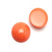 1x Cabochon Acryl Oranje Rond