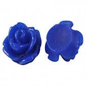 1x roosje blauw 15 mm