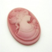 Camee Ovaal Oud Roze