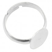 1x Plak Basisring Lichtzilver