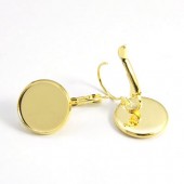 1 Paar Cabochon haakjes Goud