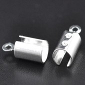 10 stuks koordklem Lichtzilver