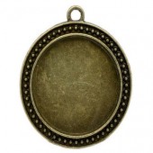 1x bronskleurige bedelhanger
