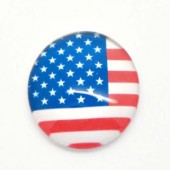 Glazen cabochon US Vlag