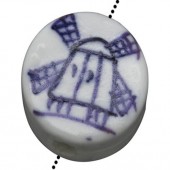 1x kraal Porcelein disc