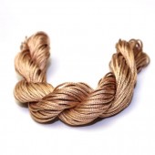 Bosje nylon koord 1 mm Donker Naturel