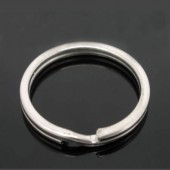 Split / Sleutelring - donker zilver