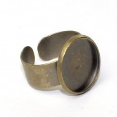 Ring Cabochonhouder Brons