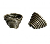 2x Kapjes Brons 14 x 10 mm