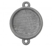 1x Connector onbehandeld (kleur zink)