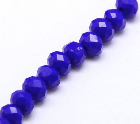 Snoertje Facet Chrystal Solide Blauw
