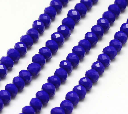 Snoertje Facet Chrystal Solide Blauw