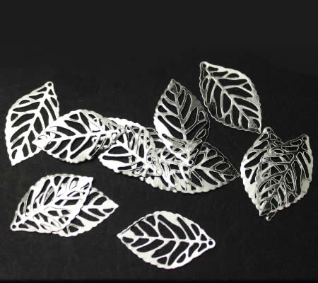 20x Flinterdunne blaadjes Lichtzilver