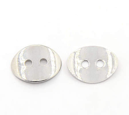 Knoopsluiting donker zilver