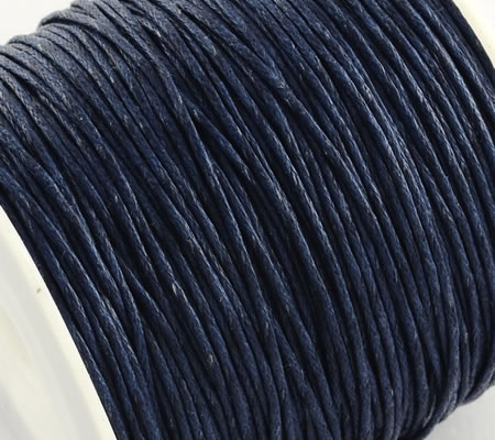 1 Meter Wax Koord Katoen Donker Blauw