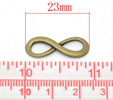 2x infinity connectors Brons