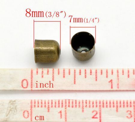 4x Koord Kapjes Brons