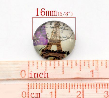 Glazen cabochon Parijs