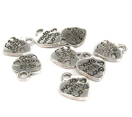 20 stuks "Made with Love" bedel