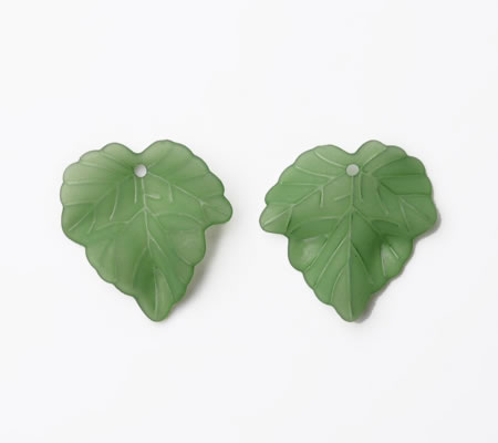 25x Frosted Blaadjes Donker Groen