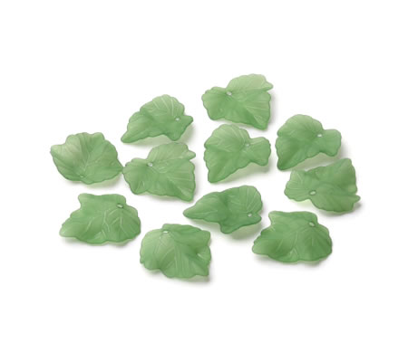 25x Frosted Blaadjes Donker Groen