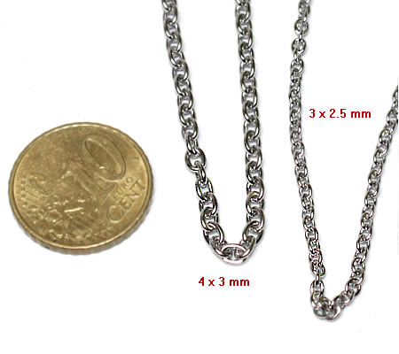 5 meter Roestvrijstalen  jasseron/ketting (304)