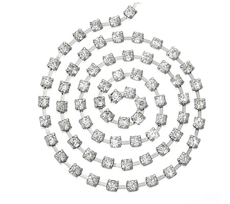 50 cm Rhinestone ketting/band 2.5 mm