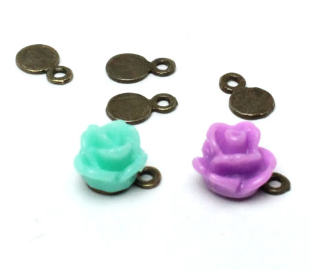 20 stuks mini bedeltjes brons