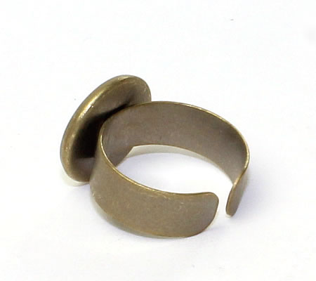 Ring Cabochonhouder Brons