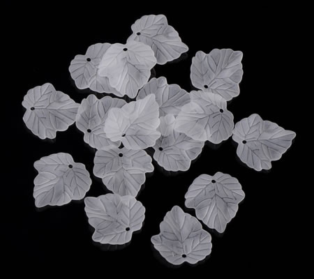 25x Frosted Blaadjes Geel